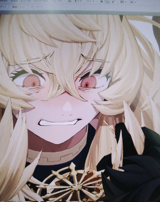 顔"だけ"可愛く描けた気がする 