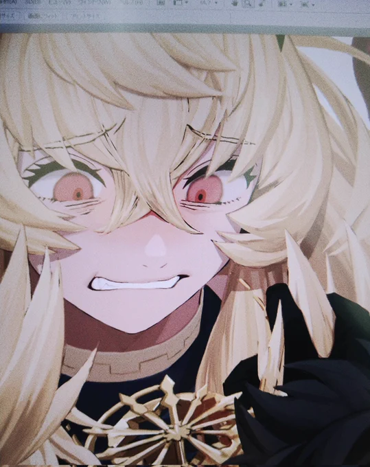 顔"だけ"可愛く描けた気がする 