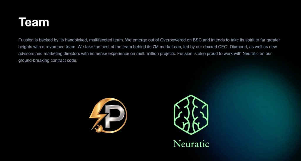 OnlyShenCrypto's tweet photo. #FUUSION has a solid dev team that will always deliver HUGE DEVELOPMENTS for the community 💪
They are all experienced and have made some MULTI-MILLION DOLLAR projects 🔥🔥

So load up your #BNB and start buying $FUU now 🪙 

CA ➡️  0x16d34056e41487A21603f1D427e0BdC16f15314E https://t.co/kfSqYThJhr