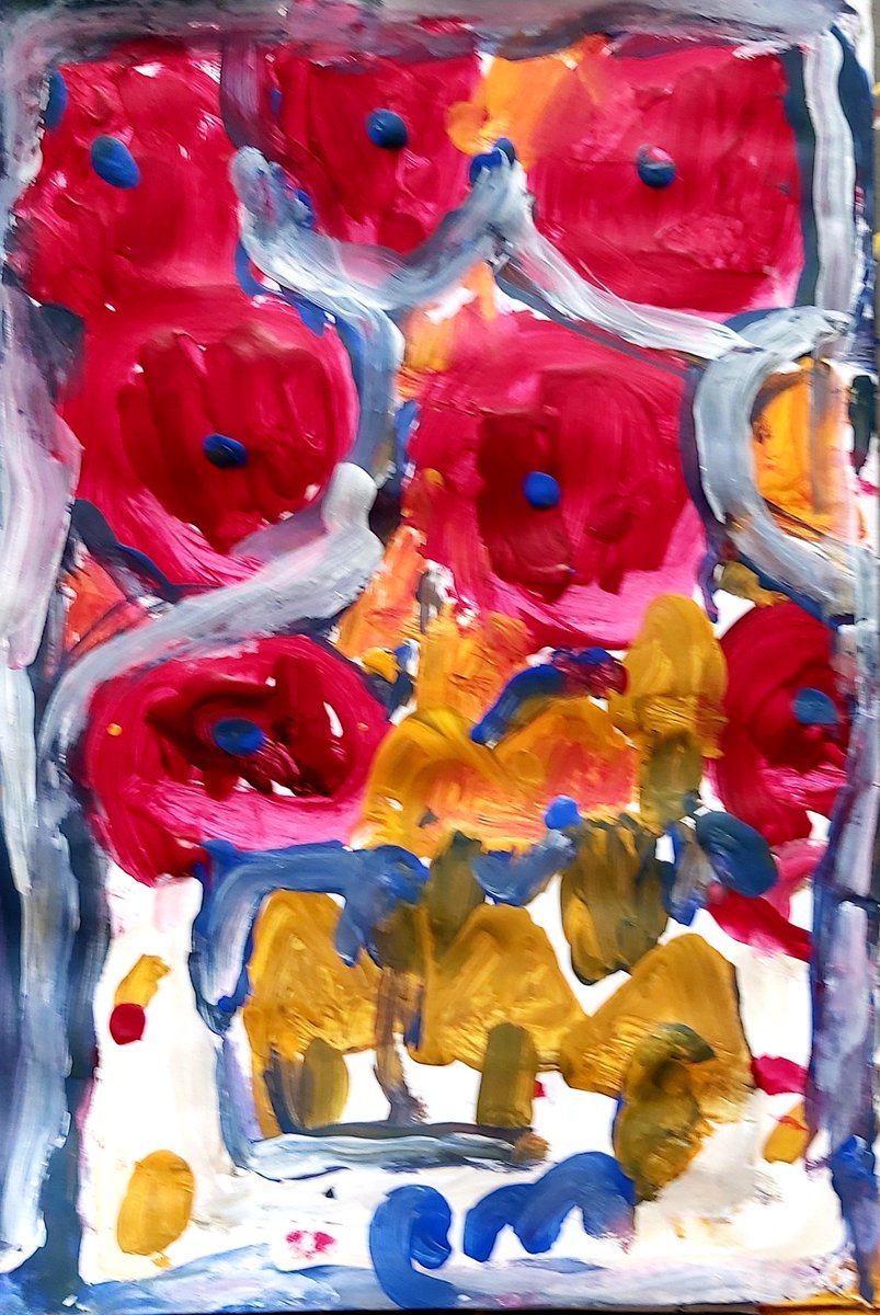 artmember210's tweet photo. A few of my favourite paintings from year 1 this term. Inspired by #VanGogh, straight on with paint-no drawing. 🌻🌸🌹🌼🌷💥 https://t.co/2tLyWiaqrY
