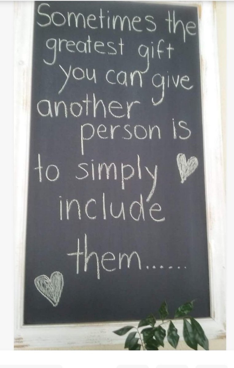 I guess that's why I work in inclusion. ❤