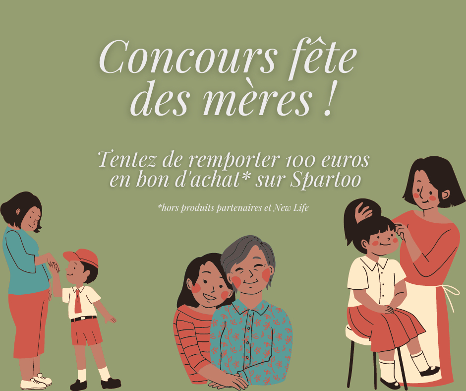 Spartoo's tweet photo. ❤️JOYEUSE FÊTE DES MÈRES❤️

Tentez de remporter 100 euros en bon d'achat* sur le site Spartoo (hors produits partenaires et New Life) 

Pour participer 👇 : 

-Suivre @Spartoo
-RT
TAS le 06/06 🍀

#fêtedesmères #jeuconcours #concours #concourstwitter https://t.co/t5mrauPCpc