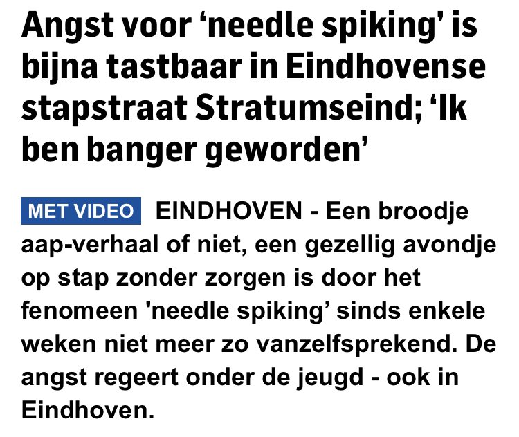 Eigenlijk zou die gestoorde van een Hugo met die prikobsessie die aanzette tot prikgekte en “laat je prikken” verantwoordelijk moeten worden gesteld voor toename needle spiking in ons land😡