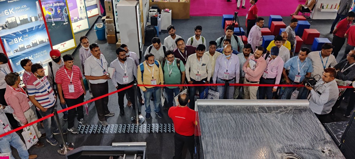 TechNovaWorld's tweet photo. #TechNova enthralls visitors with Live demos of HP Indigo 6K Digital Press at PrintPack India 2022. Stand G16-18, Hall 09🚩
#technova #printpack #printpack2022 #packaging #digitalplates #digitalpresses #3dprinter #digitalprintmedia #hp #markforged https://t.co/fC0qACYRLA