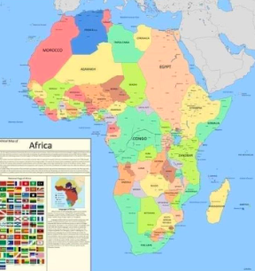 Un mapa de África con un poco más de lógica histórica