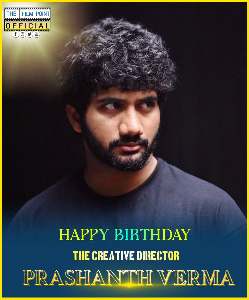 TheFilmPointOf1's tweet photo. Here's Wishing The Very Talented The Cinematic Universe And Creative Director 🌟
#PrashanthVerma A Very Happy Birthday 💗

Wishing You All The Best For Next Two Mega PAN India Superhero Project #HanuMan And #Adhira ✌️

#HBDPrashanthVerma https://t.co/yrwJSZ6mgB