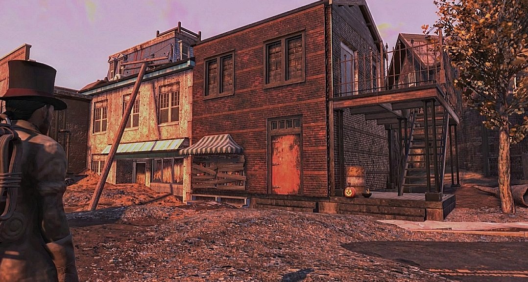 76Theatre's tweet photo. The evolution of our very first theatre, The Charleston Playhouse Theatre. 

Amazing looking back to the first one that inspired us to focus on theatres, and how it keeps changing
#fallout76 https://t.co/yDVl9R12aB