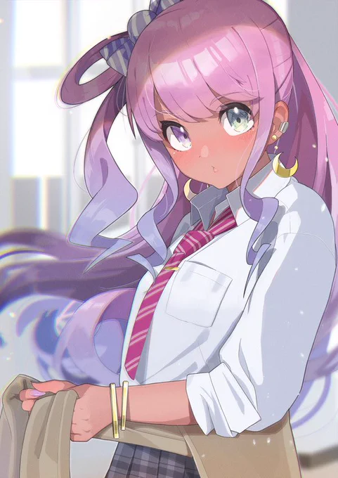 「…何見てんのら?」(再掲)
#ルーナート 
#姫森ルーナ 
 #ギャルーナ 