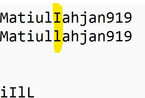 absyed1's tweet photo. @Matiullahjan919 It is the actually the default font style of Twitter that makes look 'Capital I (Eye for Ever)' and 'Small-Caps I (El for Lion)' the same. https://t.co/WmoJMuWhfj