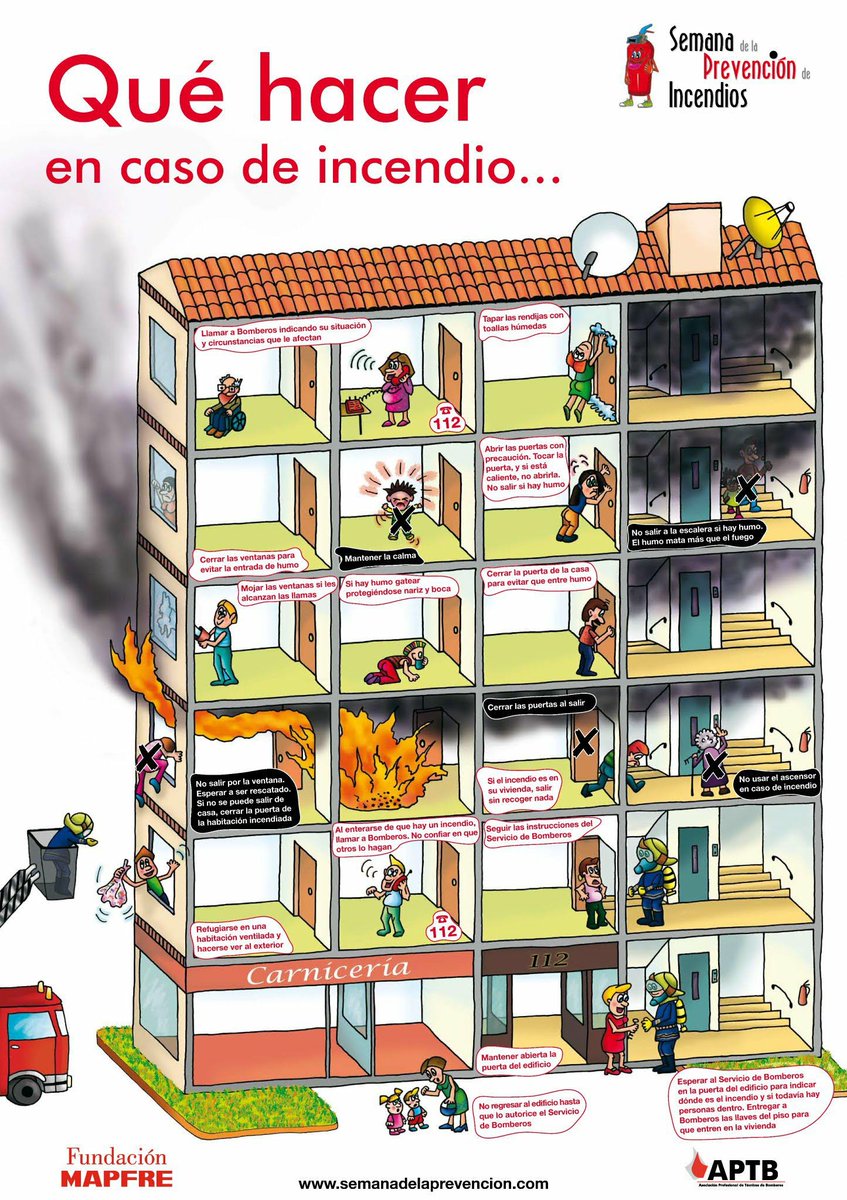 ➡️ Os dejamos unos #consejos para actuar en caso de #incendio 🔥.
#FelizDomingo
