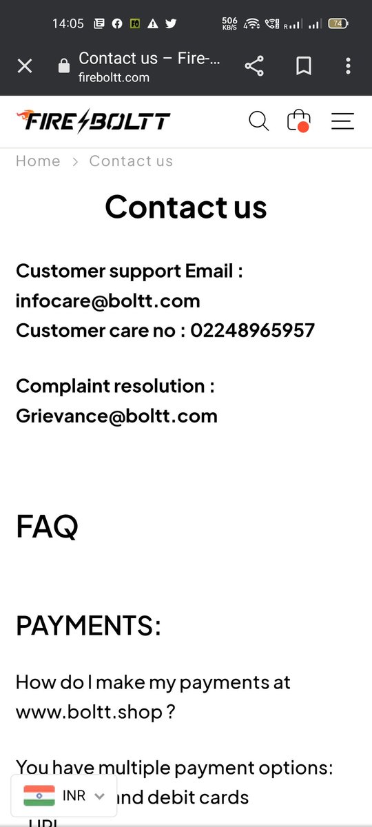 HasniJuned's tweet photo. Dear @fireboltt__ i have been to trying to reach you about return of the product i purchased, but your customer care doesn't respond. Please take your smartwatch back, its not worth my money. @imVkohli @vickykaushal09 @CNN @Forbes @techradar @ndtv you all promote fireboltt. Help https://t.co/TGZCE88SRI