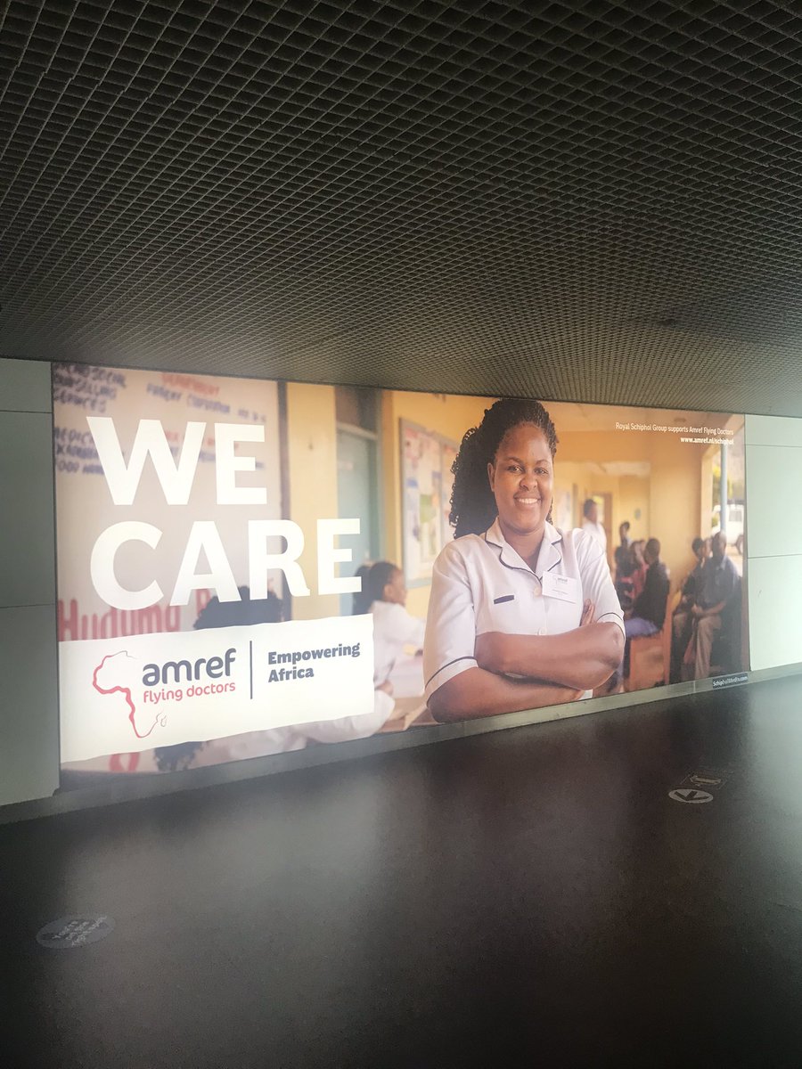 Always a thrill arriving in Amsterdam to a welcome from the #famref see you soon @Amref_NL @Amref_Worldwide