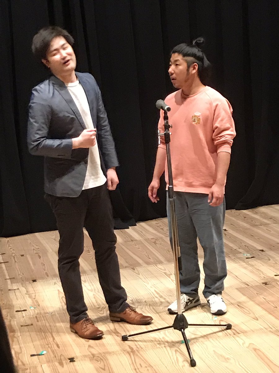taishi_radiaka's tweet photo. ⑤、えんとらんす
まさかここで全身タイツぶっこんでくるなんて想像を絶した。
⑥アホオドリ @apdpy
亀川さんのツッコミの勢いがとても好きすぎる。
#太田プロ福岡 #waratte https://t.co/uohmeSfdVT