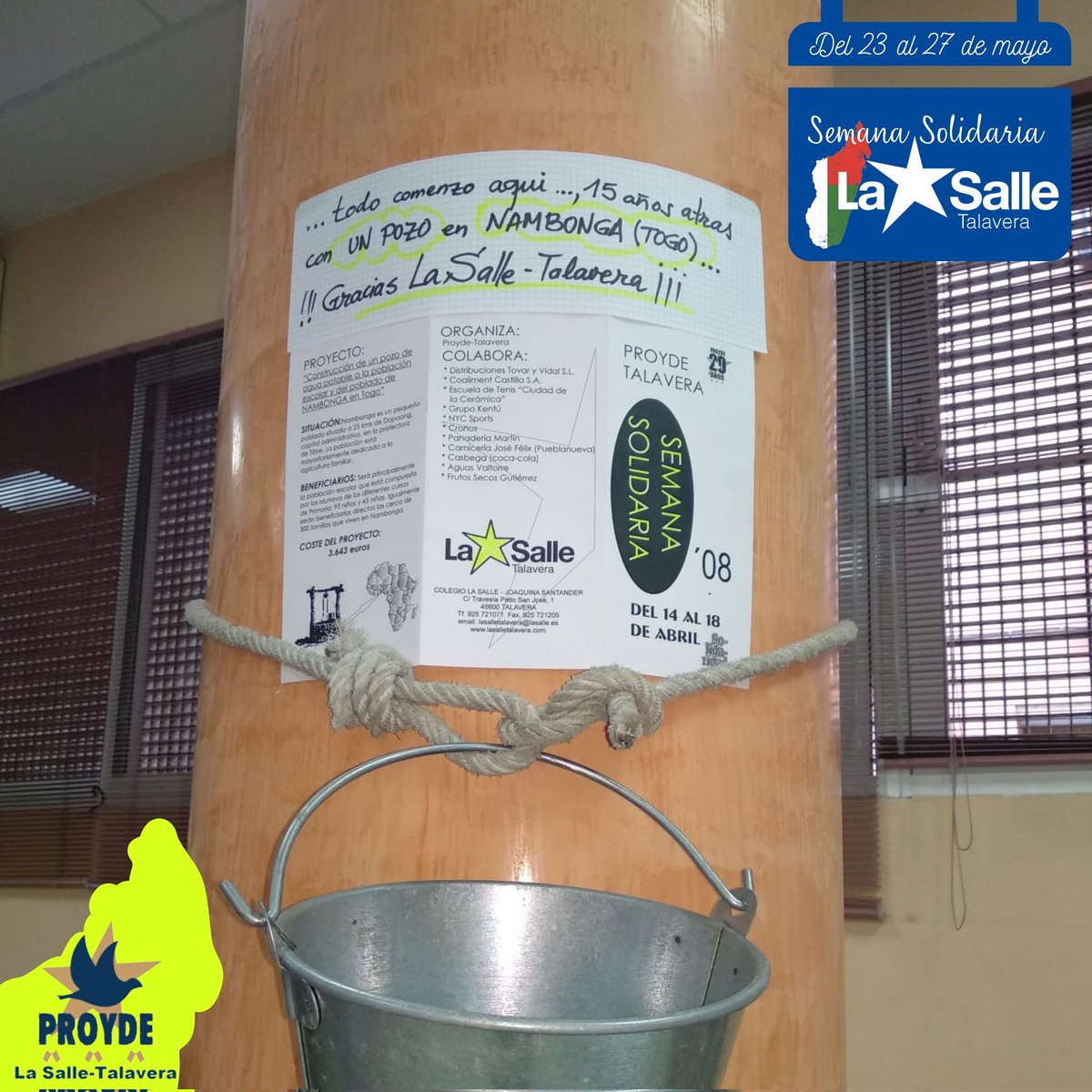 lasalletalavera's tweet photo. El Hno. Rodrigue Toepen, director de las @ecatolicas del norte de Togo (@Proyde ayuda a su financiación), llegado del Capítulo (Roma), hace escala en #LaSalle Talavera.
¡MUCHAS GRACIAS por la visita! #FSC46GC #SomosLaSalle #EstásEnCasa #MiraMásAllá https://t.co/fhbYelFh4o