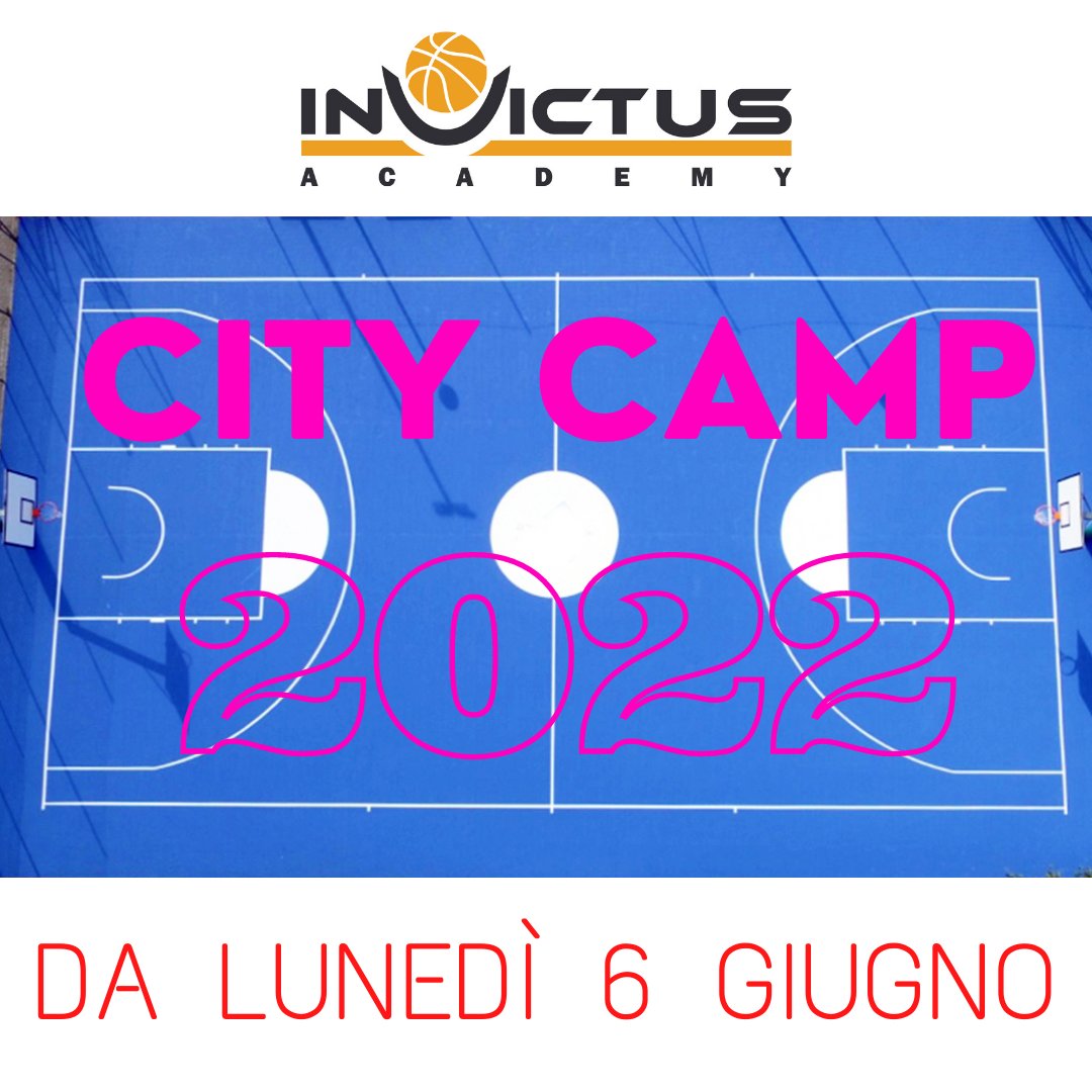 INVICTUS CITY CAMP 2022 DA LUNEDI' 6 GIUGNO!

invictusacademy.it/invictus-cityc…