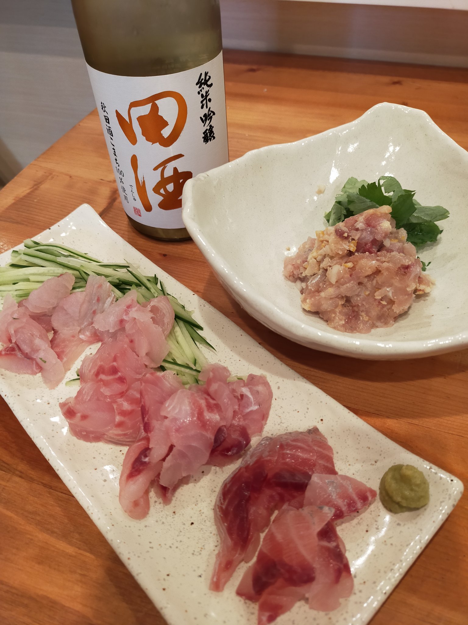 耕す太郎 田酒とイサキの刺身となめろう T Co Go8ozkxjzh Twitter 耕す太郎 田酒とイサキの刺身となめろう T Co Go8ozkxjzh Twitter