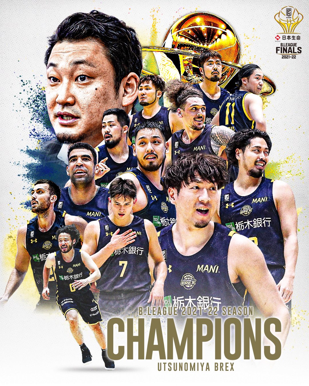Bリーグリアルカード　宇都宮ブレックス　6種 公式トレーディングカード「B.LEAGUE CARD ～REAL CARD