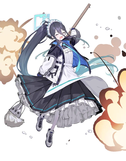 #ブルアカ
#BlueArchive 
 #블루아카이브

C&amp;C 임시부원이 된 아리스 