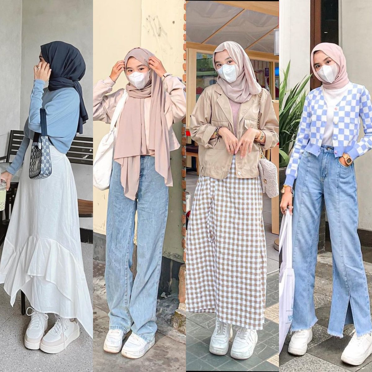 pastel hijab outfit ideas