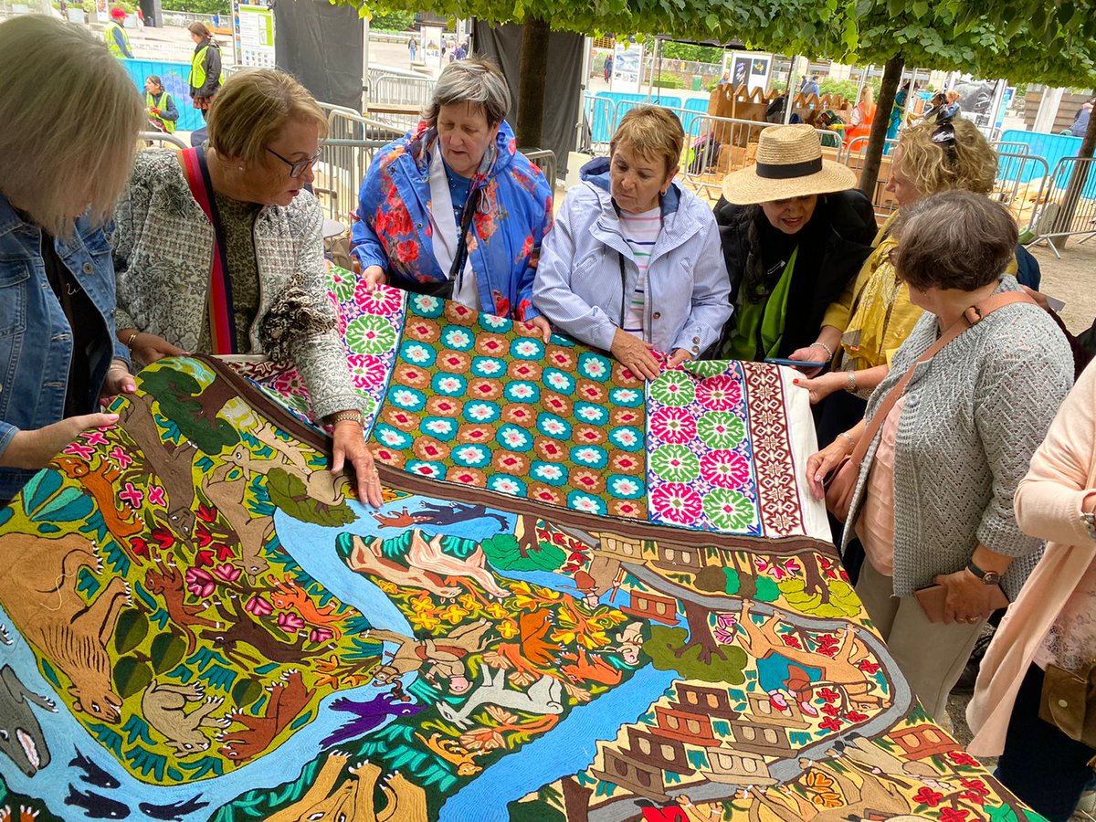 pkBritish's tweet photo. Students from Pakistan, Bangladesh and the UK built a low-tech, low-carbon bamboo structure on Granary Square, Kings Cross underscoring the significance of women in climate action. Talks, live music, poetry and food complemented the build. #GenderEcologies https://t.co/DvXMaPQBut