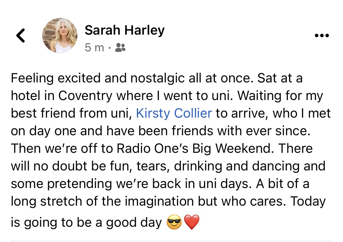 #radio1bigweekend yes…I’m excited 😎❤️
