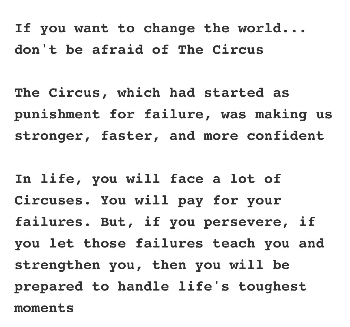 Failure can make you stronger!