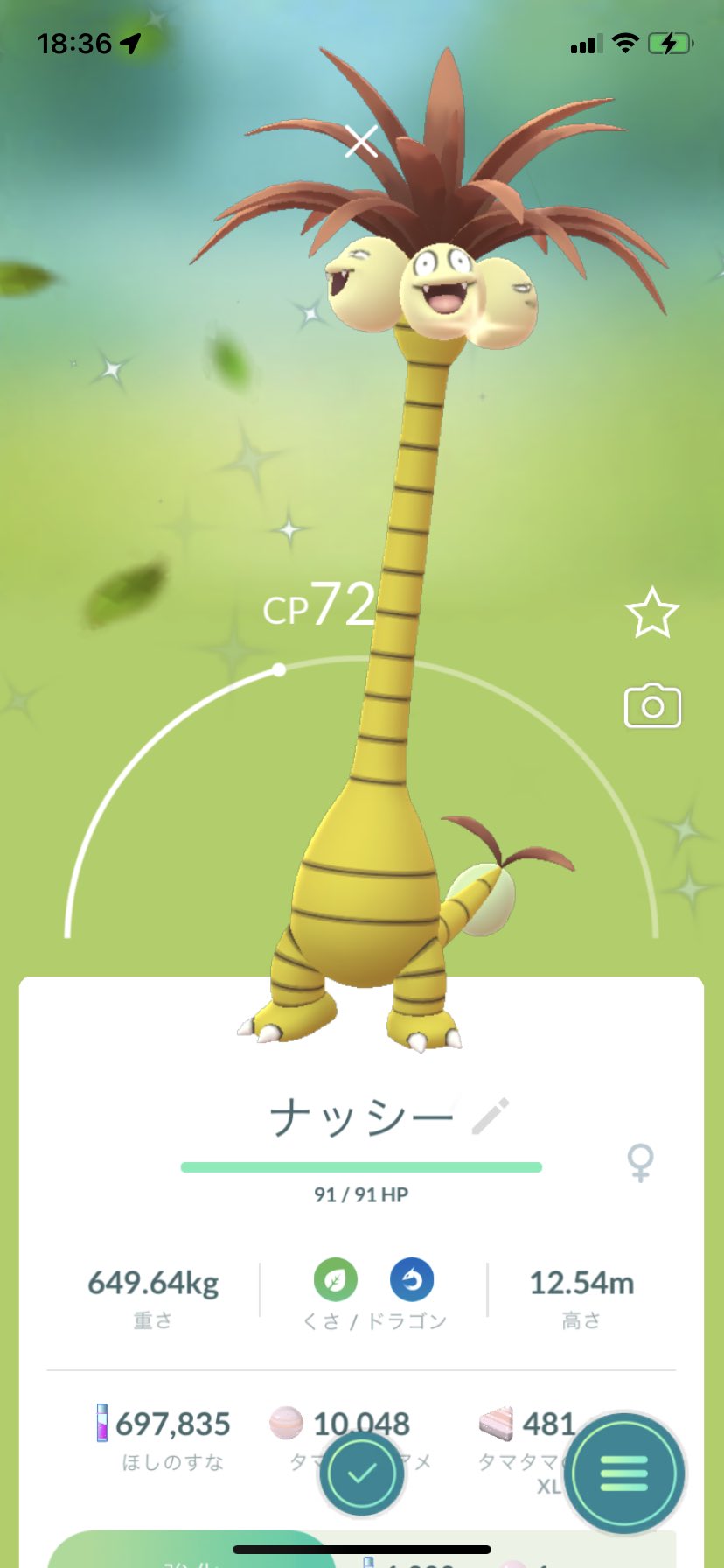 ポラリス ポケモンgo 家に色違いアローラナッシーが来てくれました ポケモンgo 色違い アローラナッシー ナッシー T Co Mmqh1wdpve Twitter