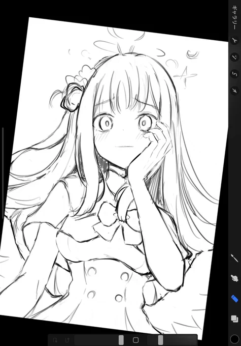 またミカ描いてる 