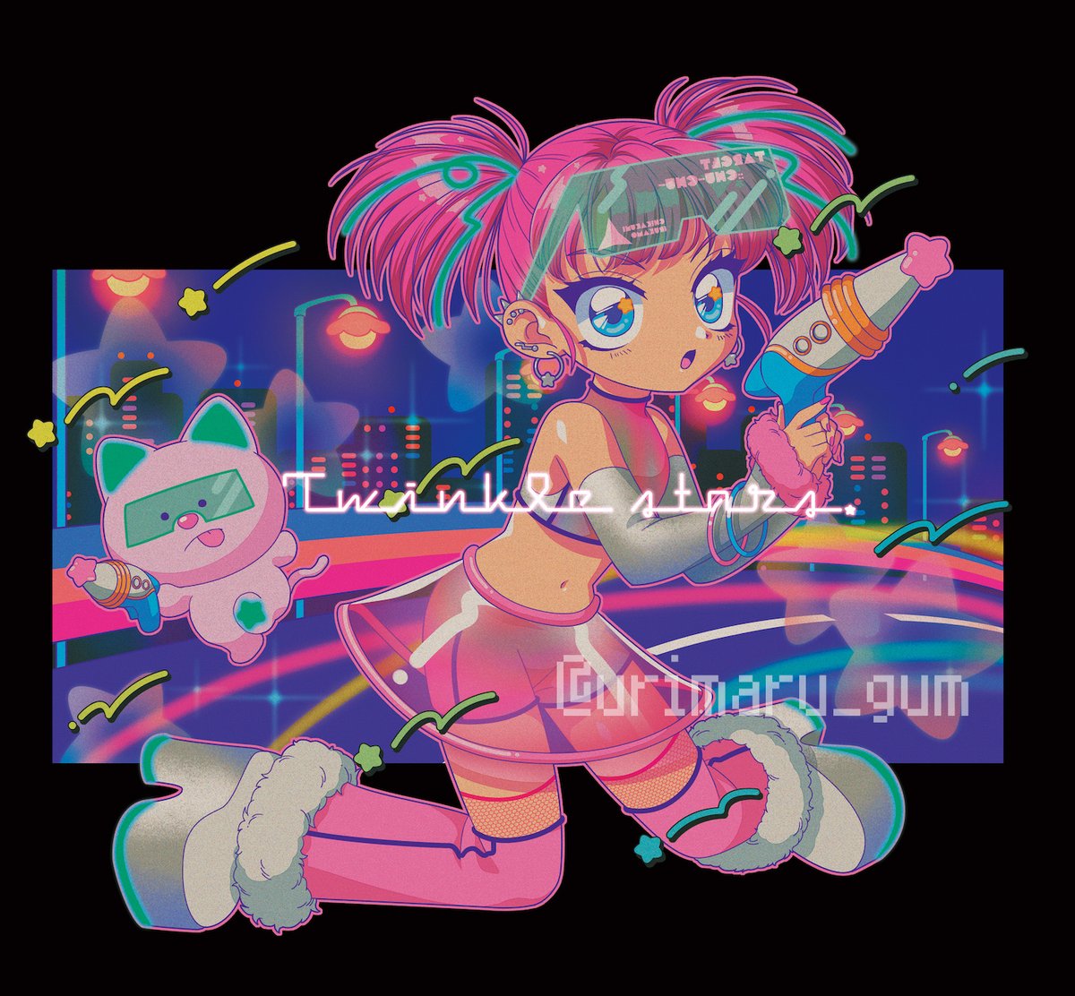 urimaru_gum's tweet photo. AIKA ELECTRONICSさんとのコラボTシャツのイラストを描かせて頂きました!!❤️‍🔥⚡️🌈
懐かしい雰囲気のかわいい女の子達です💙💚💛💗
是非チェックしてみて下さい🪩✧₊

🧬【 https://t.co/hl1P6zIYHn 】🧬 https://t.co/XewOC2HNFG