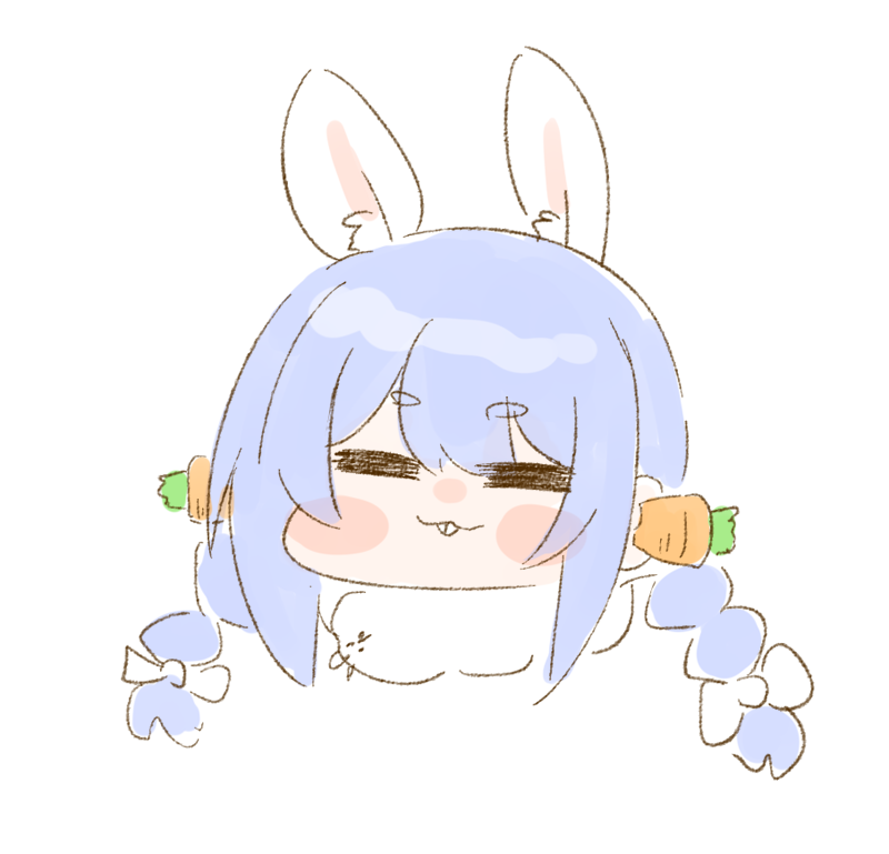 兎田ぺこら 「」|ねこやまのイラスト
