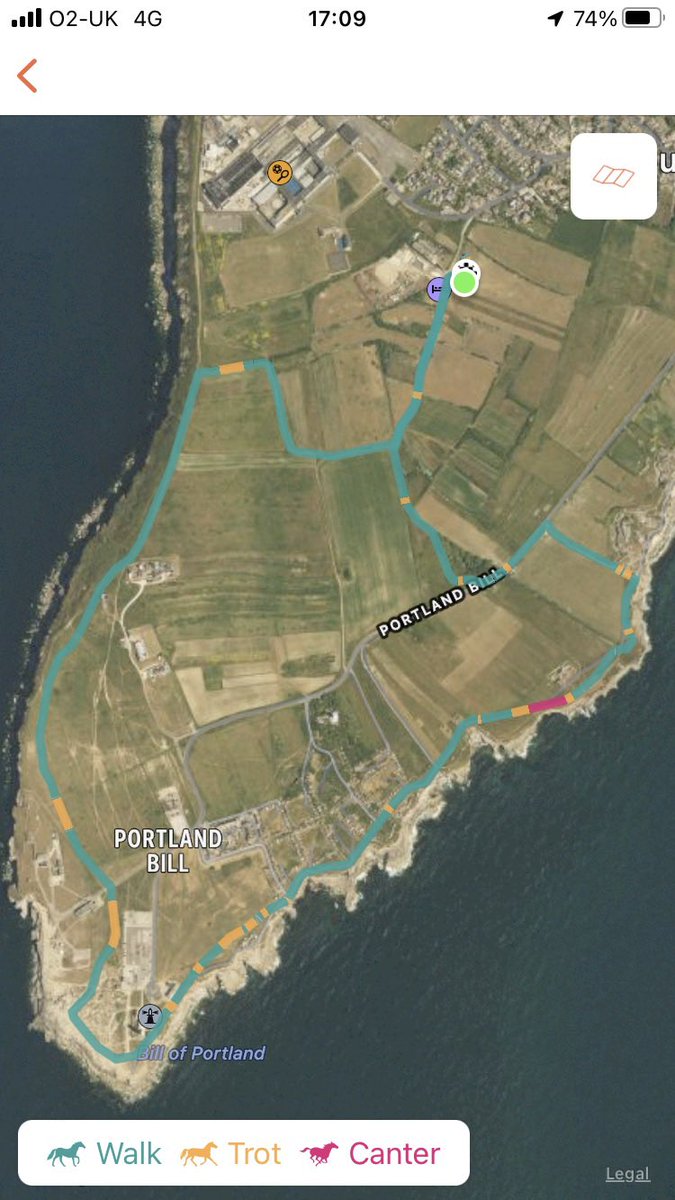 Yesterday went on a lush customer ride out Portland Bill