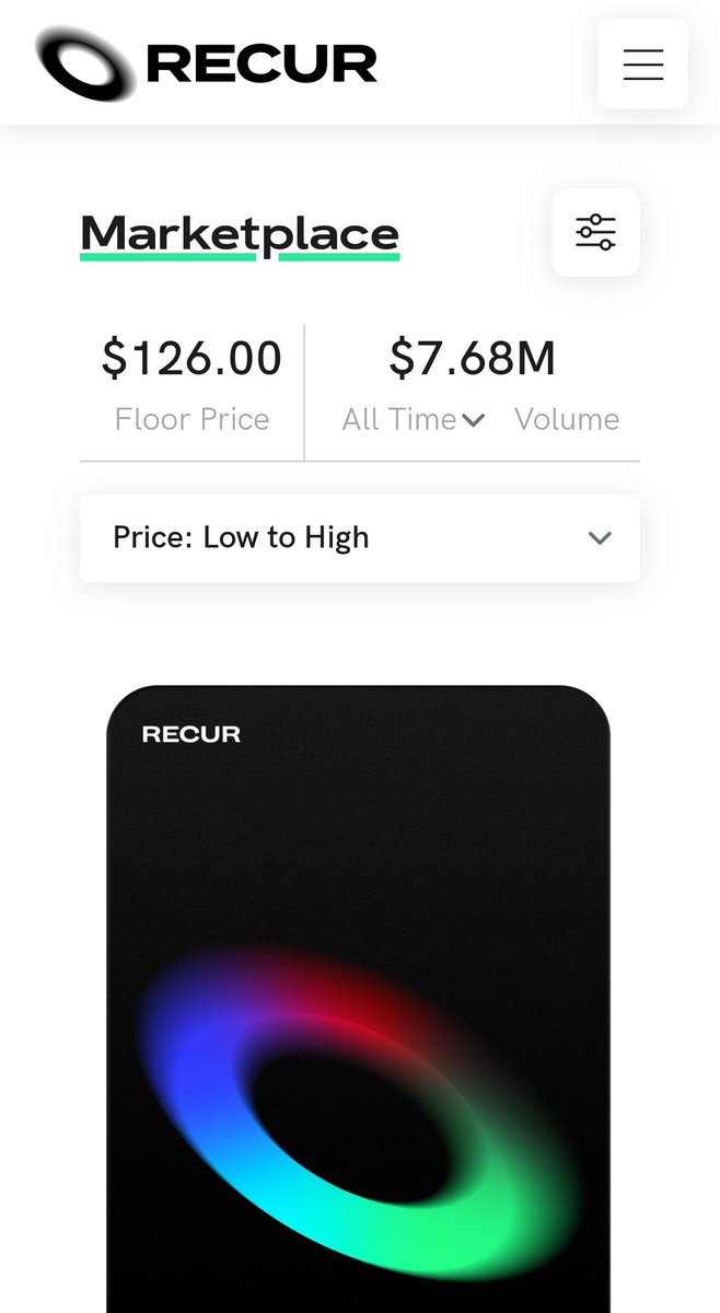 RecurFans's tweet photo. 🎯Analysis @RecurFans : 05/29/2022

💸Floor Price : 132💲
📈Volume : 7,68 M 💸
🎯Market Cap : 70 M💲

Get your #recur pass now  
@RecurForever Marketplace is here 
https://t.co/OWBL2b9kAN

#nfts #nftart #NFTCommunity #NFTCommumity #recur #recurfans  #veve #ECOmi #vevefam #NFT https://t.co/ELICc2n7UC