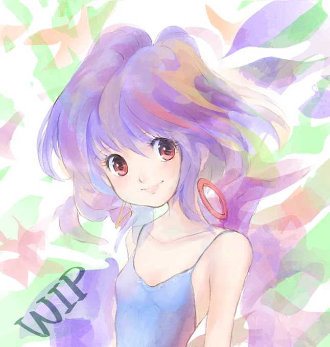 #WIP 自由に描きすぎて収拾がつかない感 
