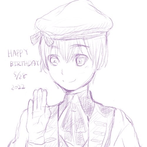 1日遅れの誕生日絵。もっと可愛く描きたかった。
＃アイナナ　＃逢坂壮五 https://t.co/mSHxP6LMDq