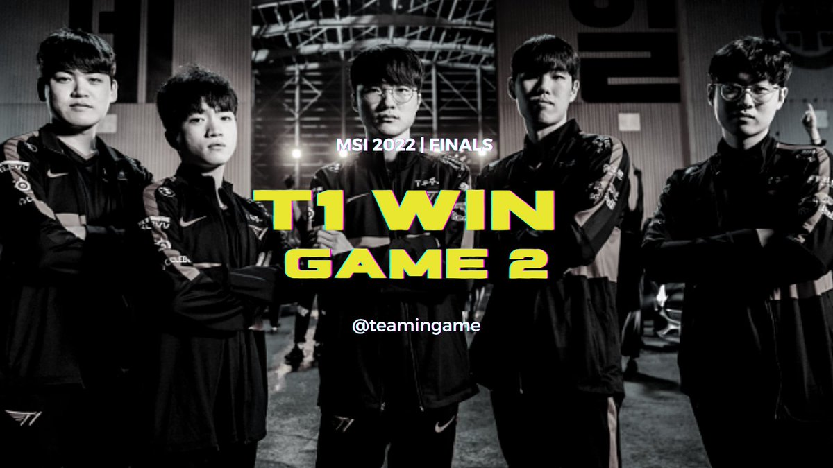 TeamInGame's tweet image. 1-1 LET&apos;S GO!
#T1WIN #MSI2022