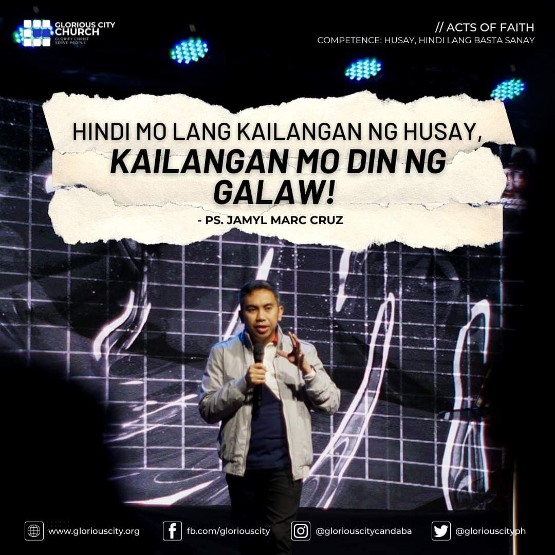 GloriousCityPh's tweet photo. Faith requires action because faith without work is dead. Learn and practice self-imposed standard on yourself.

#GloriousCity #SundayCellCelebration #ActsOfFaith https://t.co/pLsIiI96H2