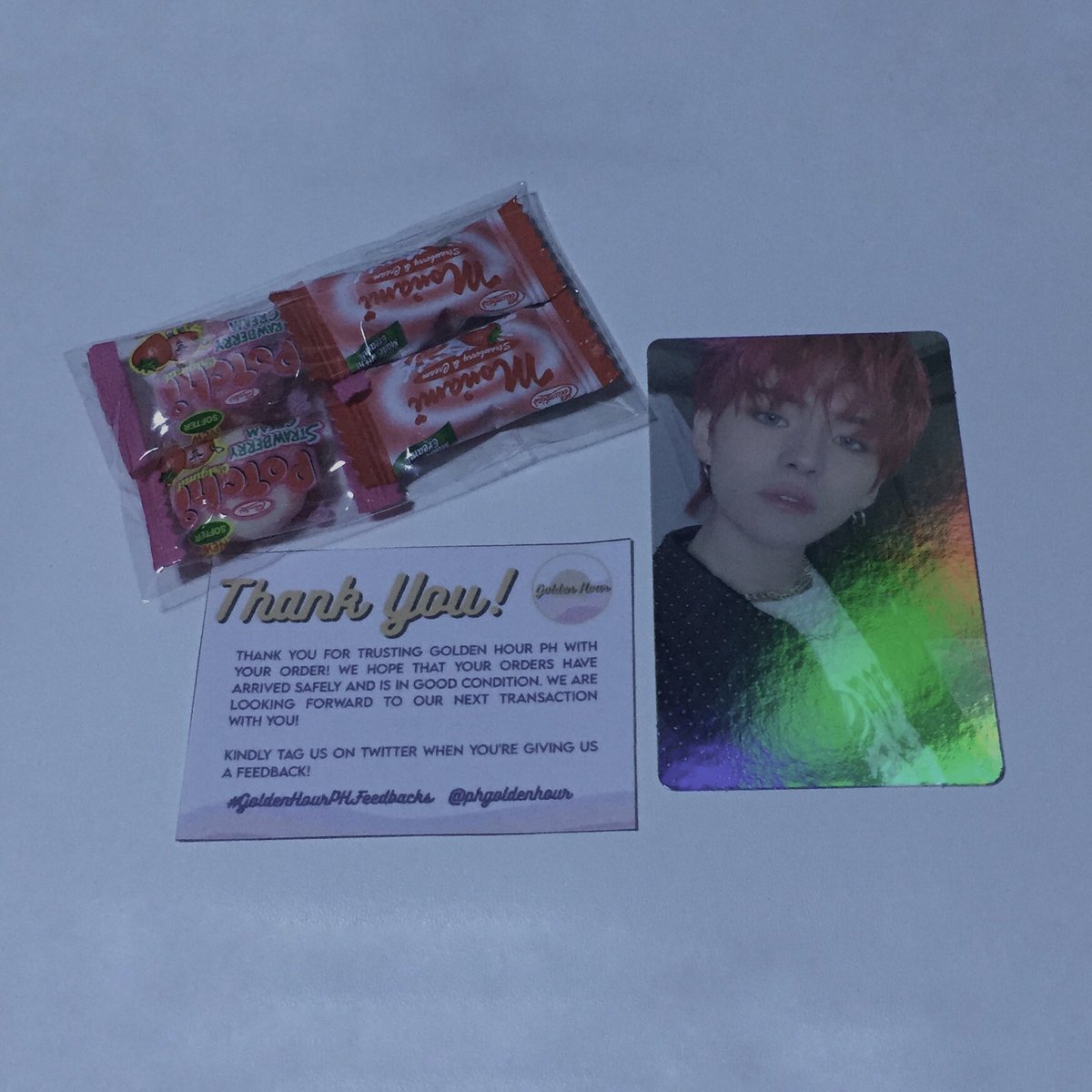 bydfaj's tweet photo. ꒰ 💌 #bydfajmails | #GoldenHourPHFeedbacks ꒱

hiiii @phgoldenhour, yoshi weverse pob holo pc arrived safely to me! thank u sm for packing it well and for the smooth transaction. ‘til next time po ♡ https://t.co/w5mNqSlcz1