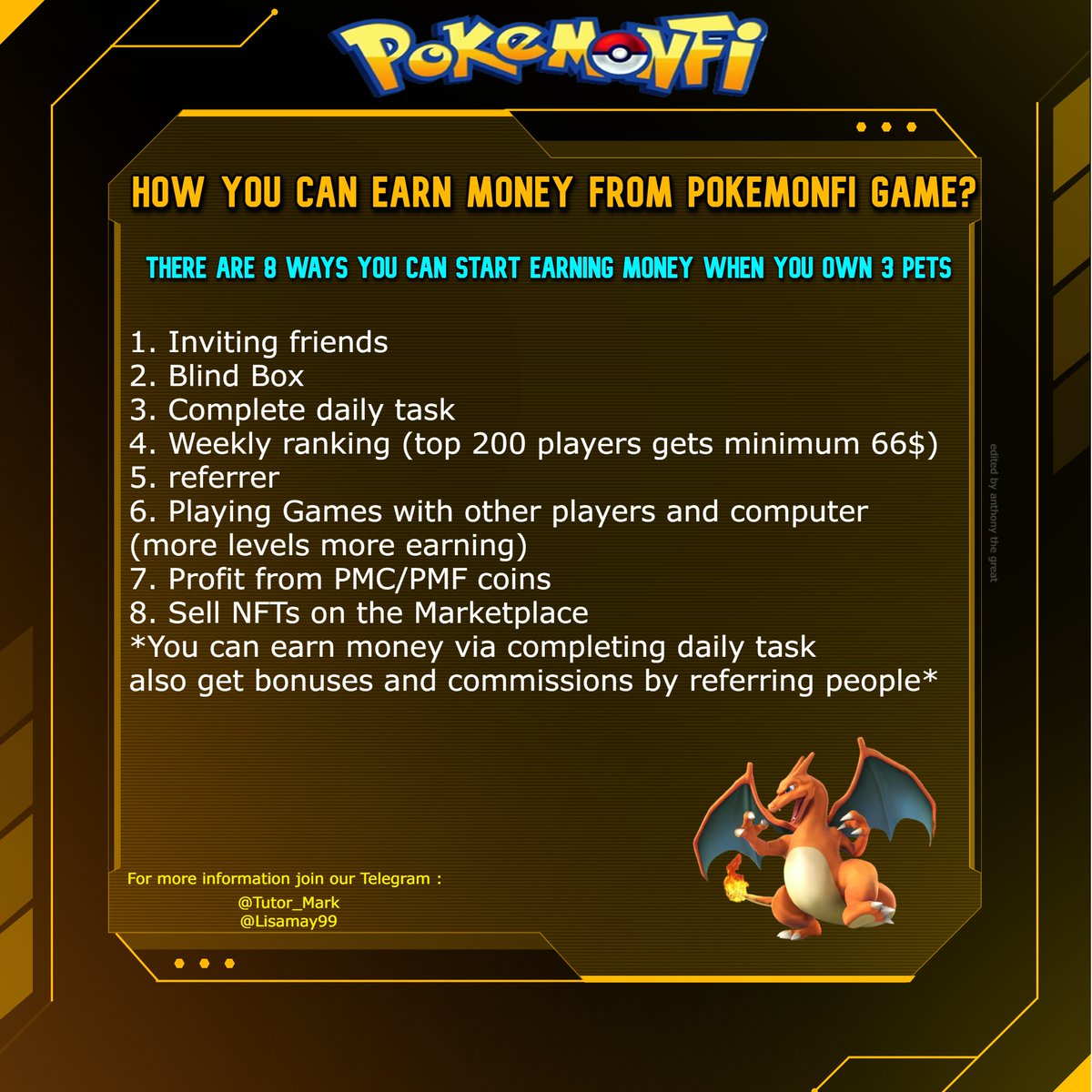 APokemonfi's tweet photo. Telegram group for more information:
https://t.co/yKrUZdSq8h
#NFTgame #PlayToEarn #PokeMonFi #NFTgame #blockchaingame #nftgame2022 #P2EGame https://t.co/rzl2kl38oE