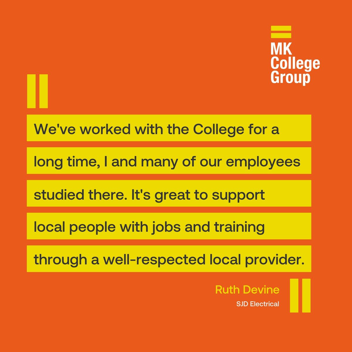 ☑️ 93% of employers rated us as good or outstanding
☑️ 652 apprentices on programme
☑️ 393 recruited in 2021
☑️ 250+ industry guest speakers
☑️ Working with more than 360 employers