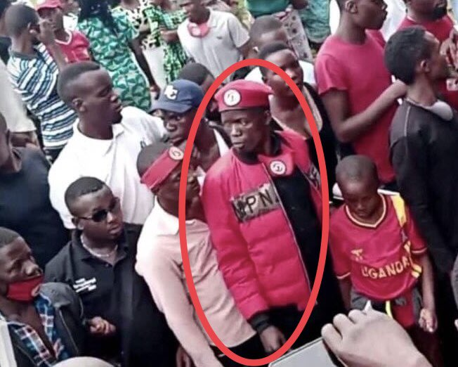 emma_jayen's tweet photo. The gentleman with a circle is reported to have been abducted /kidnaped by Uganda security forces this morning Kityo Laurence/Lawrence FREE FREE Ktyo @PoliceUg  Being an opponent is NOT a crime https://t.co/9k8wjvnOap