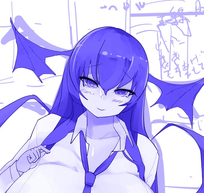 小悪魔描いているとちゅう
服着せるのだ 