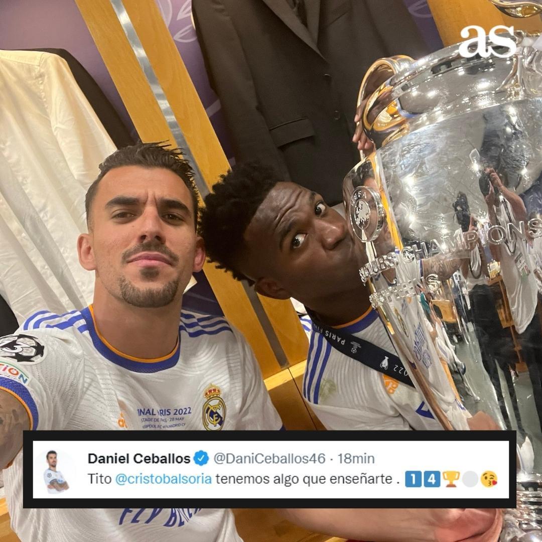diarioas's tweet photo. 😜 Recado para Cristóbal Soria desde París 

🏆 #DeParisACibeles #UCLFinal https://t.co/LDIffGw9JK