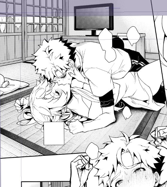 こういう構図描くの大変なので描き終えるととても嬉しい…
ネーム時の私め…😂っ💣 