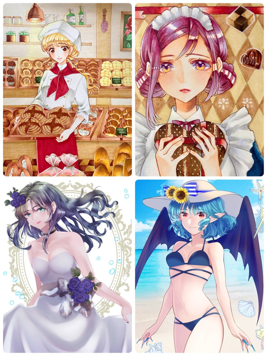 素敵な企画に参加させて頂きます🙏✨  杏(あん)と申します🌱 女の子をメインにアナログではコピック、デジタルではクリスタを使用してイラストを描いています(*' `*) 自創作キャラやその時の描きたいテーマで色々と描いていますので、もしご興味があれば覗いてみてください🌼 よろしくお願いします!