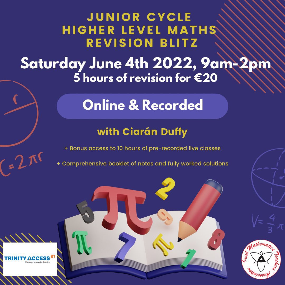 Trinity Access Programme Maths Classes tweet media