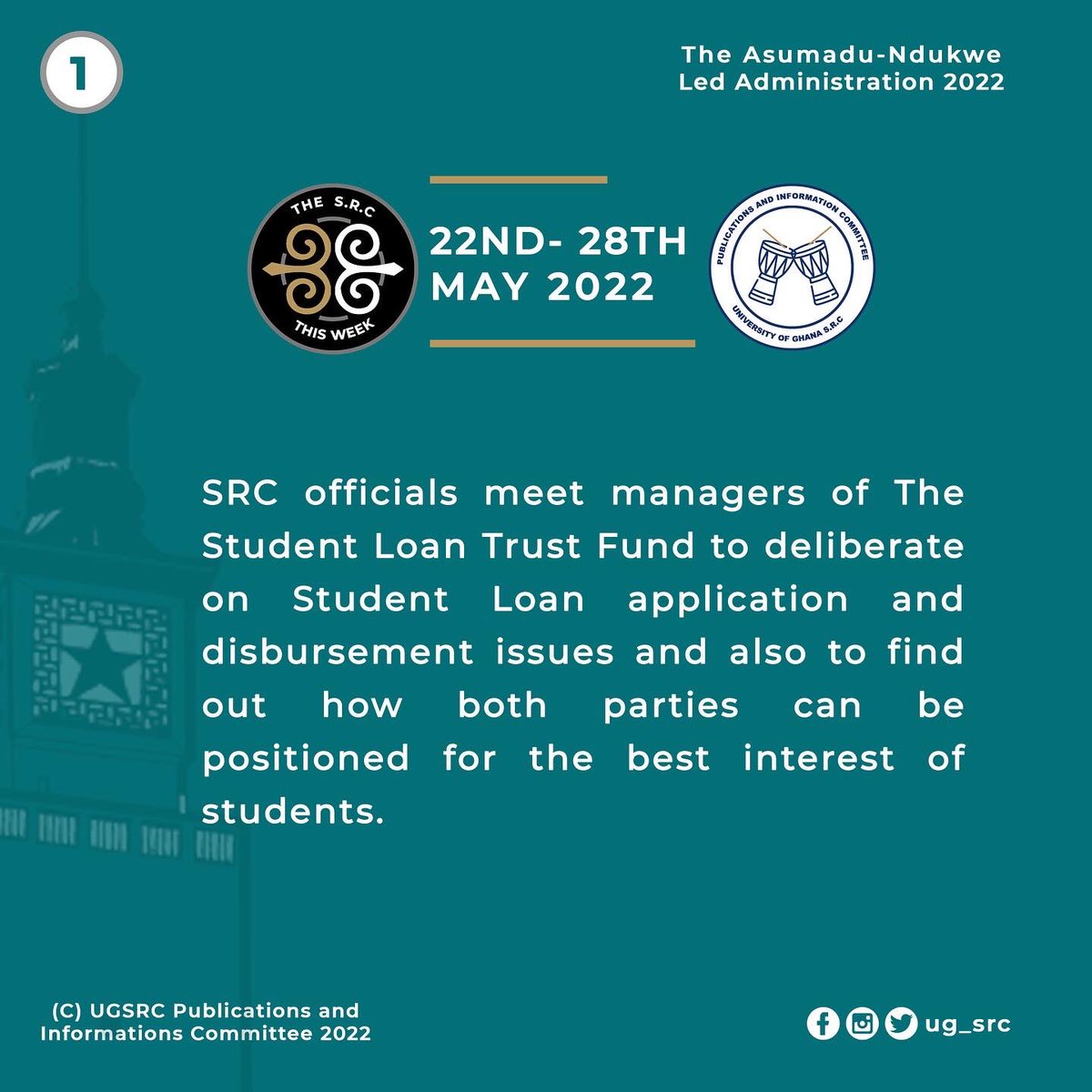 Ug_src's tweet photo. #SRCThisWeek
#ANewDirection
#WorkingForYou
#UGSRC
#UG https://t.co/8kHXWnQL3O