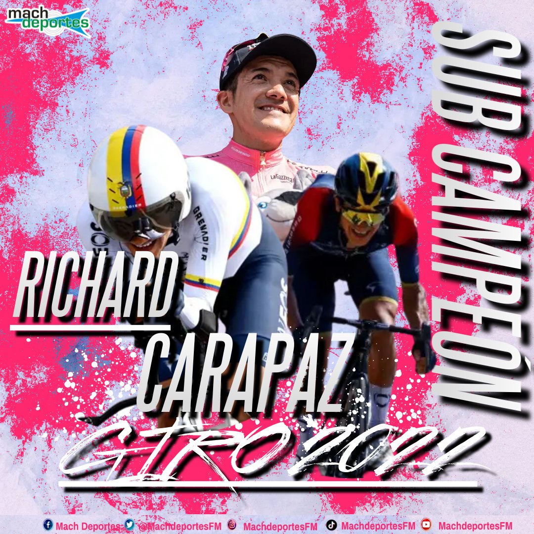 MachdeportesFM's tweet photo. #SueñoRosa |
Richard Carapaz 🚂🇪🇨 (INEOS) sub campeón del #Giro 🇮🇹 2️⃣0️⃣2️⃣2️⃣ 👏💪🔥.

‼️𝑮𝒓𝒂𝒄𝒊𝒂𝒔 '𝑹𝒊𝒄𝒉𝒊𝒆' 𝒑𝒐𝒓 𝒍𝒍𝒆𝒏𝒂𝒓𝒏𝒐𝒔 𝒅𝒆 𝒐𝒓𝒈𝒖𝒍𝒍𝒐‼️

🤳#LaDinastíaContinúa https://t.co/F0rBctBhme