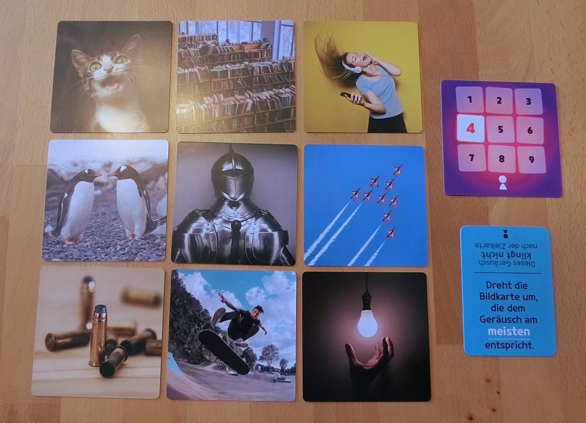 Das Prinzip von "Show me your Sound" @nicegamepub ist sicher nicht neu. Dennoch bietet der Fokus auf Geräusche ein ganz eigenes Spielgefühl. spielfreude.blogspot.com/2022/05/show-m…