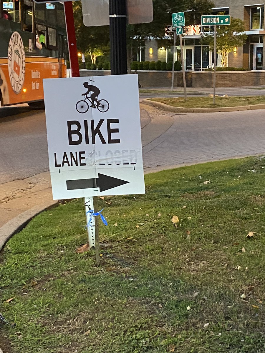 MindyEads's tweet photo. @freddieoconnell any idea what the deal is with these signs all in the music row area? They don’t even correspond with where the bike lanes are. https://t.co/vt7mCgONJH