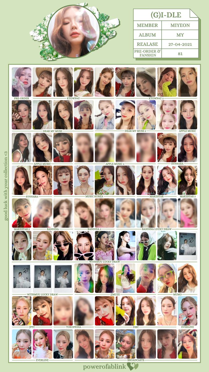 MIYEON i-dle MiyeonミヨンMy.Lover事前録画サノク入場トレカ (of I